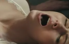 Finishing Him All over Her Body