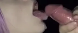 Public Blowjob – Shee Keeps Sucking with Cum in Mouth