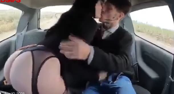Goth pawg fucked in car