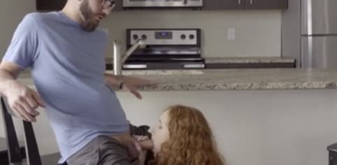 Abby Rains and Her Stepbrother Tries to Be Sneaky